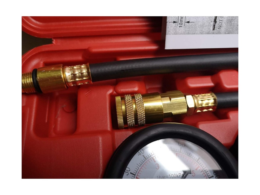 Cylinder Leak Down Tester,Compression Test kit - Engine Cylinder Dual Gauge L...