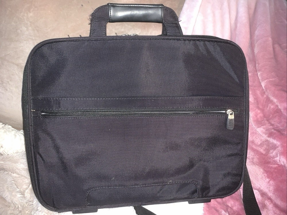 Samsonite Multipocket Laptop Briefcase Black Shoulder Strap