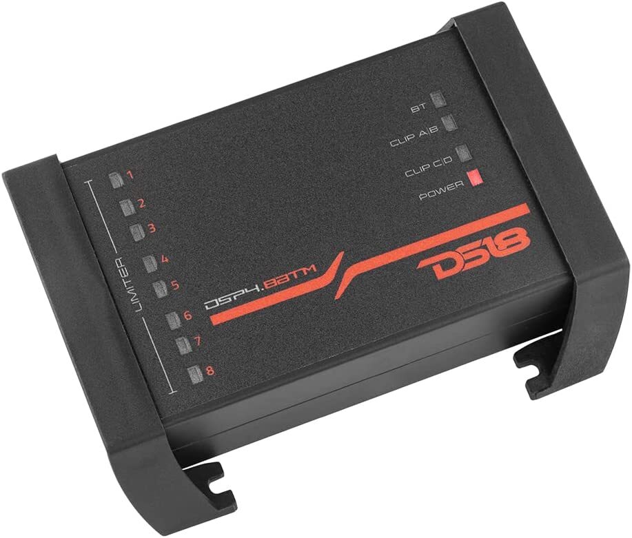 DS18 DSP Crossover Equalizer 4 Ch Digital Sound Processor Bluetooth DSP4.8BTM