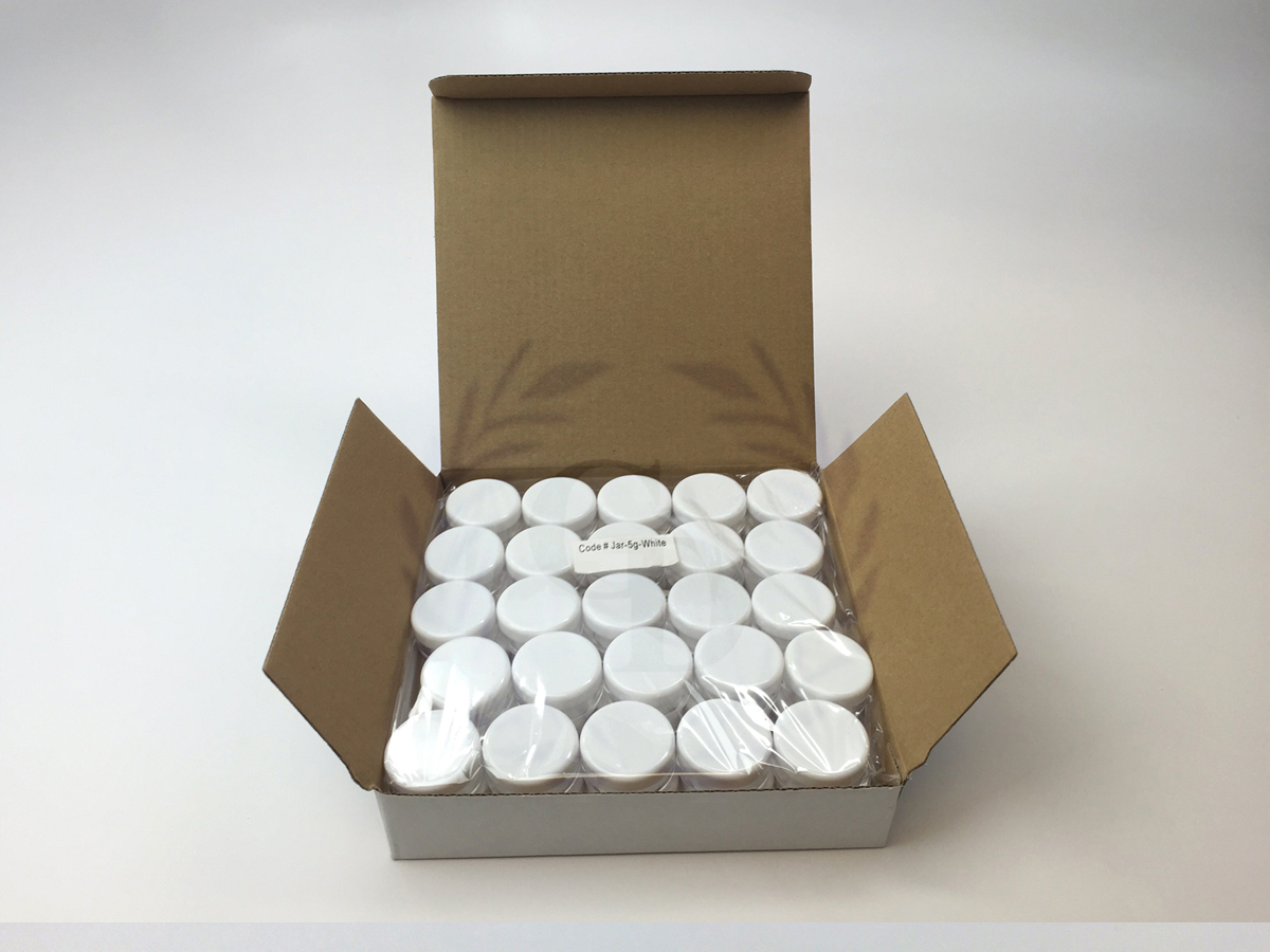 1000Pcs 5g White Cosmetic Empty Jar Pot Eyeshadow Makeup Face Cream Lip Balm 5ml