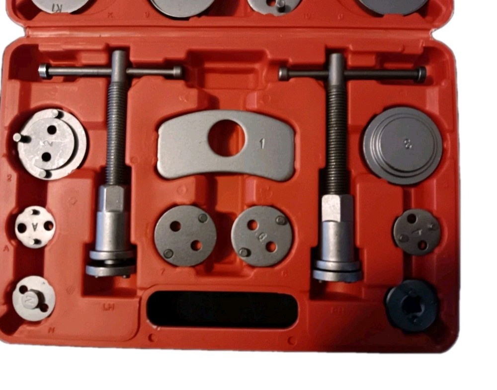 22pcs Disc Brake Caliper Compression Tool Set, Caliper Piston Rewind Red