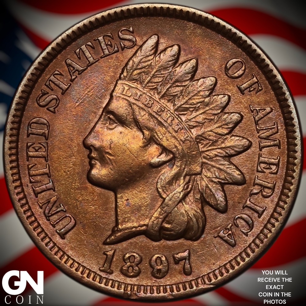 1897 Indian Head Cent Penny A4441