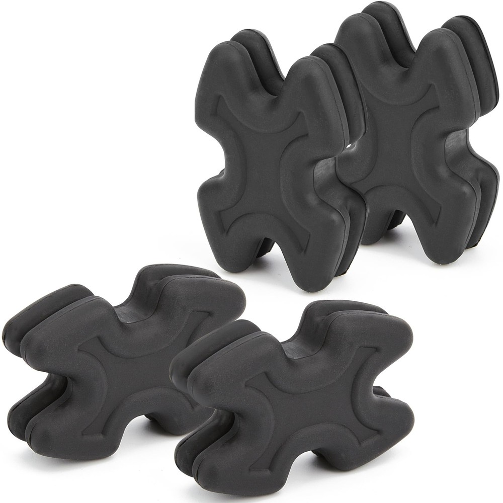 Omoojee 4 PCS Bow Limb Dampeners for Compound and Crossbow, Archery Black