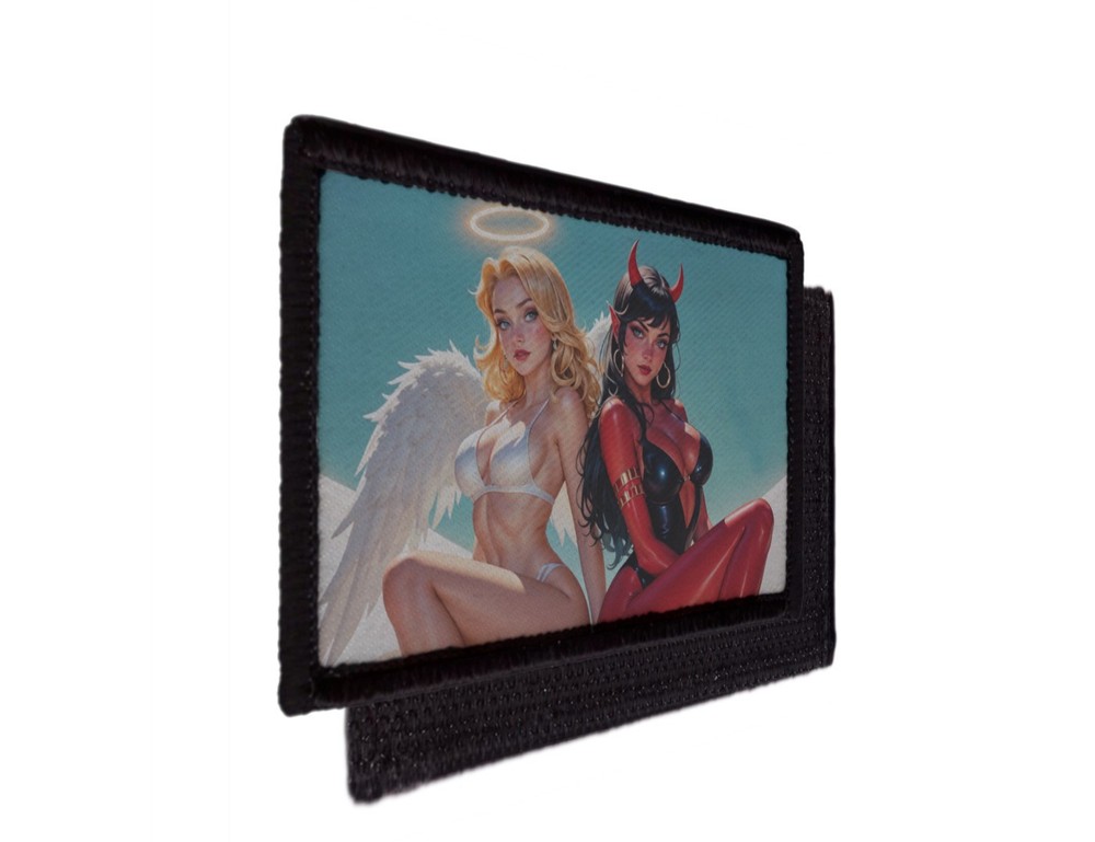 Devil with Pink Teddy Bear Patch Morale Hook Tactical [sub]