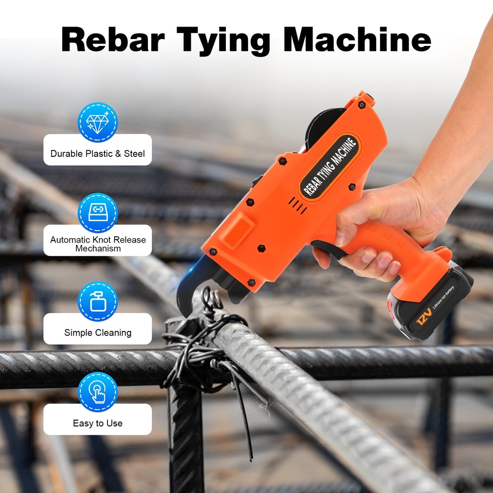 Automatic Rebar Tier Tying Machine Portable Handheld Strapping Binding Tool Set
