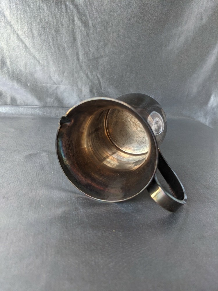 ITALY SILVER PLATED CREAMER SERVER. HALL MARKS ON BOTTOM