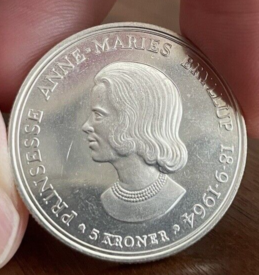 DENMARK 1964 5 KRONER GEM PROOFLIKE COIN