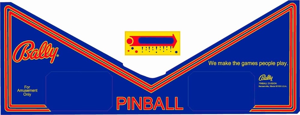 PARAGON Pinball Machine Apron Decal Set