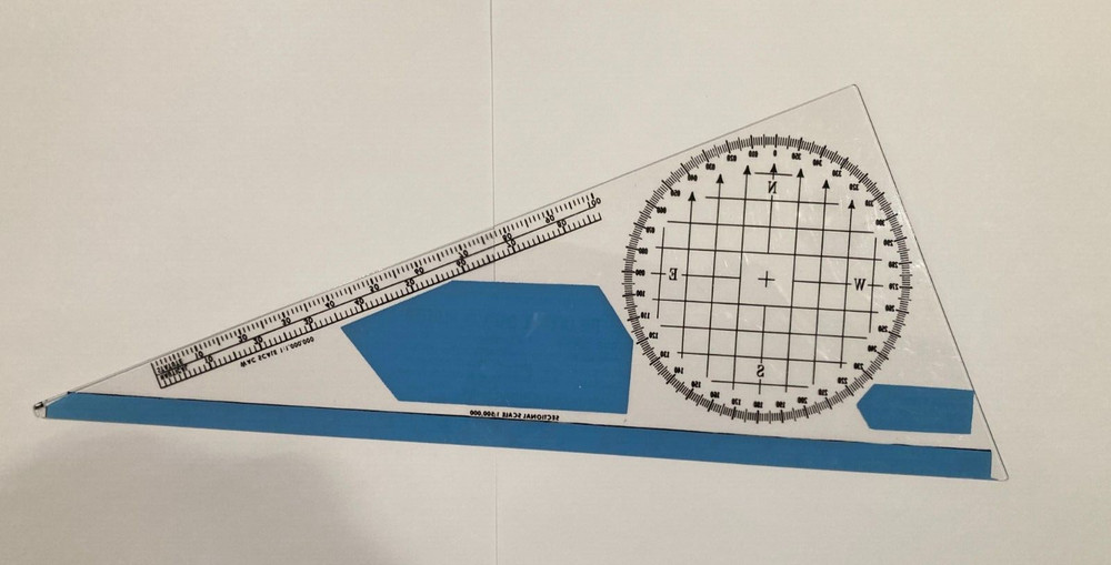 Vintage: 1973 True Course Aviation Plotter Template - Aviation World Inc.