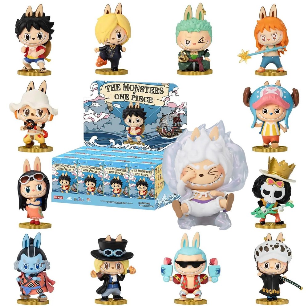 POP MART x Labubu The Monsters One Piece Series Figure Sealed Bag in Open Box