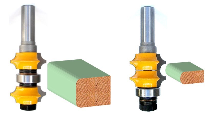 1 pc 1/2" SH 1/4R, 3/16R Variable Double Corner Round Assembly Router Bit GSA