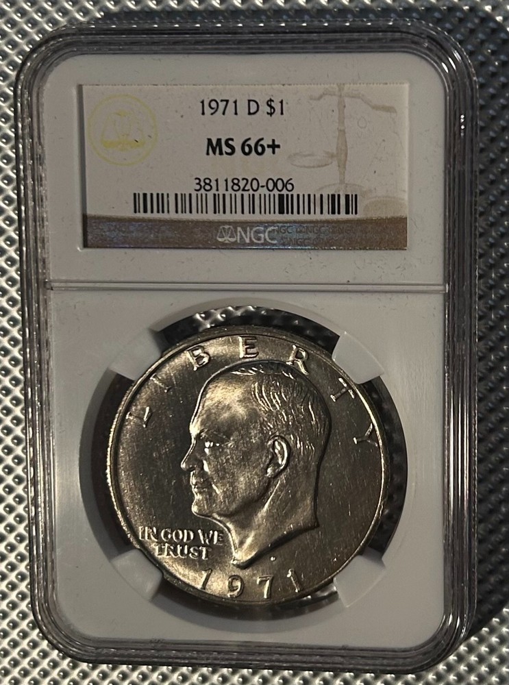 1971-D Eisenhower Dollar NGC MS66+