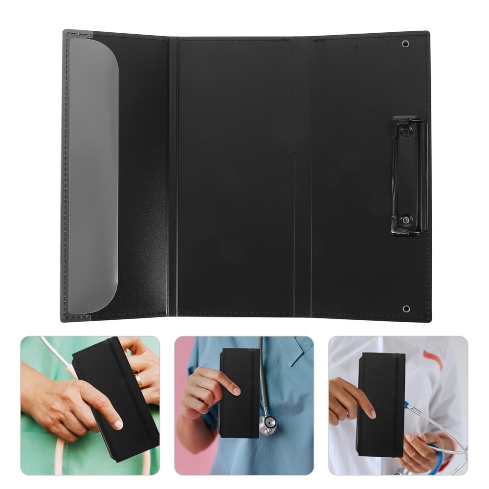 Lab Coat Pocket Clipboard with Notepad Folding Nursing Student Compact