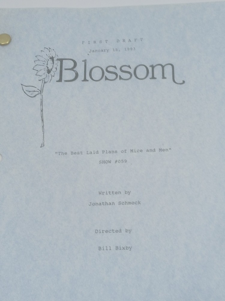 Blossom First Draft Script 1993 Bill Bixby Directed