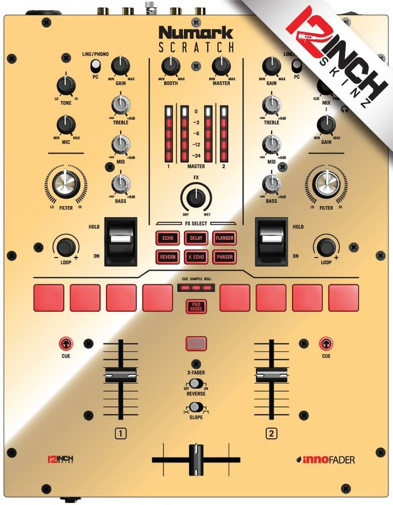 Numark Scratch Skin - mirror gold