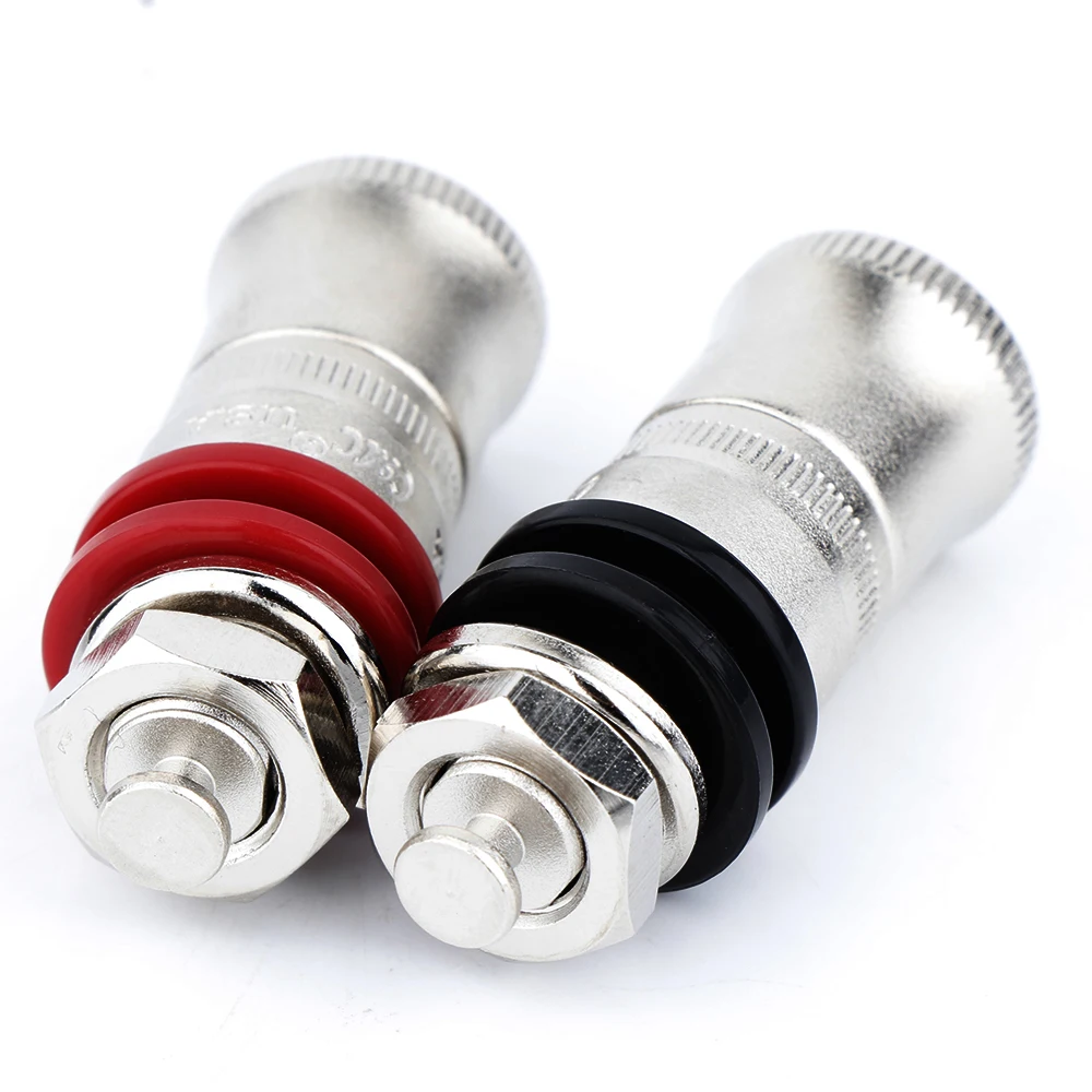4PCS Speaker Binding Post Amplifier Terminal Connector Banana Jack Audio Adapter