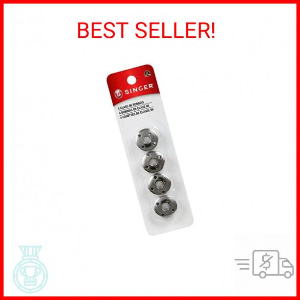 SINGER 2139 Class 66 Bobbins, Metal, 4-Count,