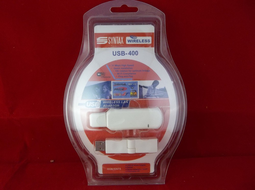 Syntax Wireless USB-400 Swiveling Wireless LAN Adapter