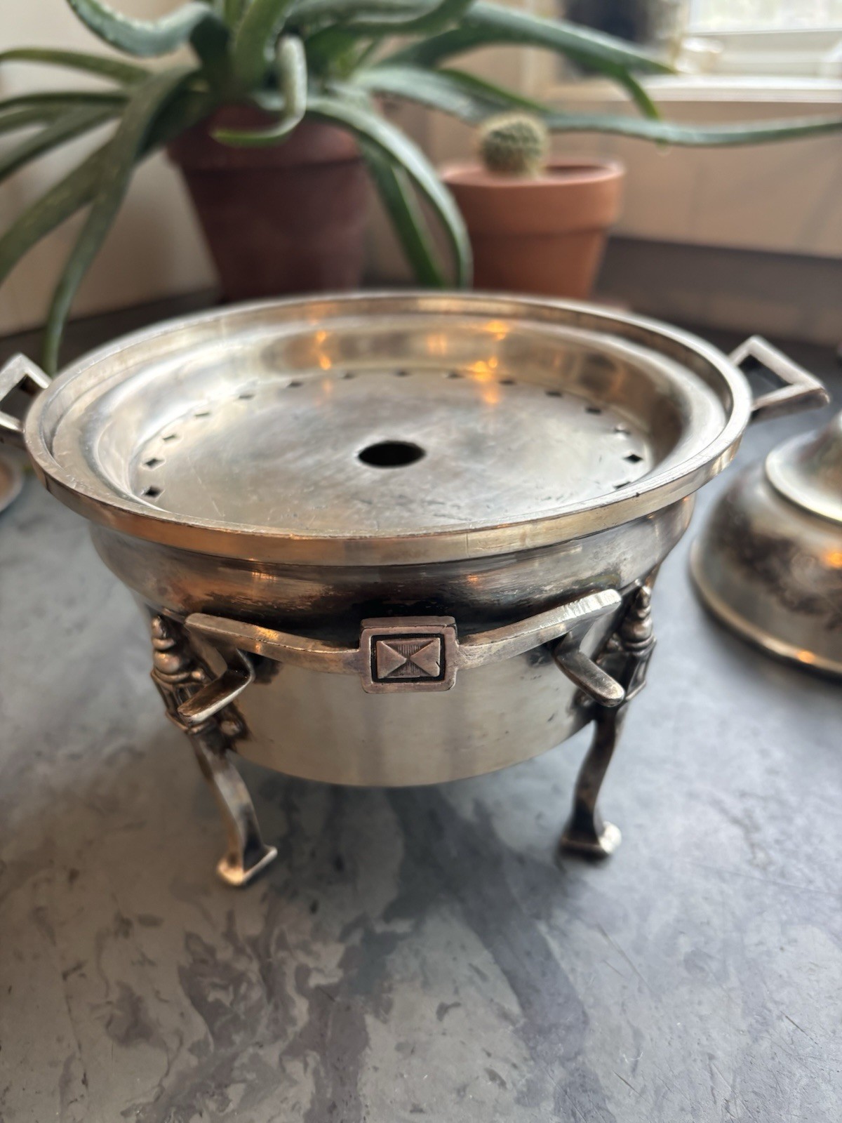 WM. Rogers Silver Plate Butter Serving Set (3pc) plus bonus dish/tray