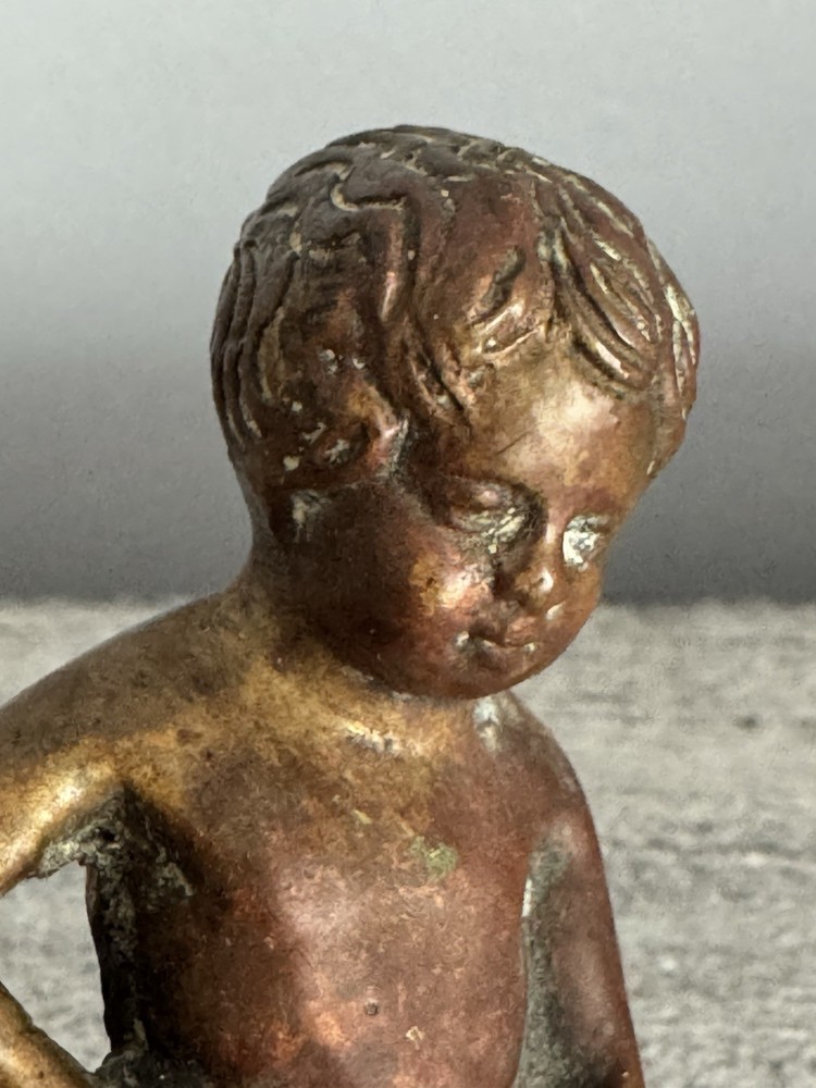 Solid Bronze Copper Antique Mannekin Pis Boy Peeing Piped For Atomizer /Fountain