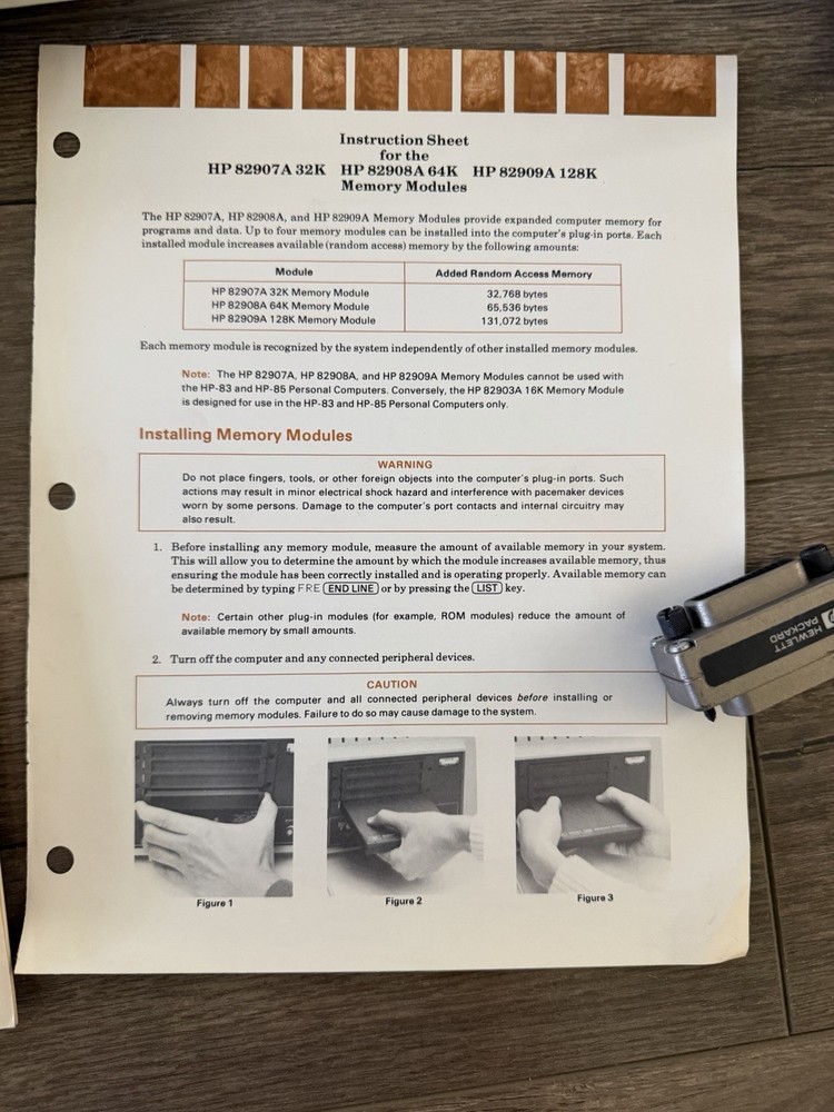 HP Hewlett Packard 85B Computer Bundle