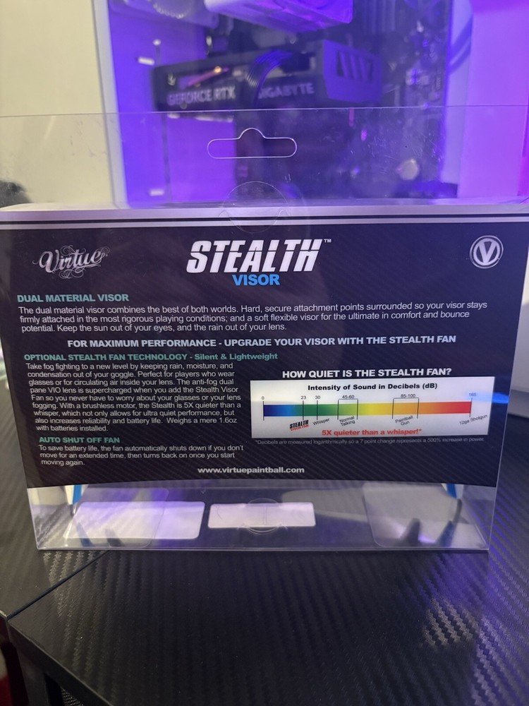 Virtue Vio Visor - Cyan/White