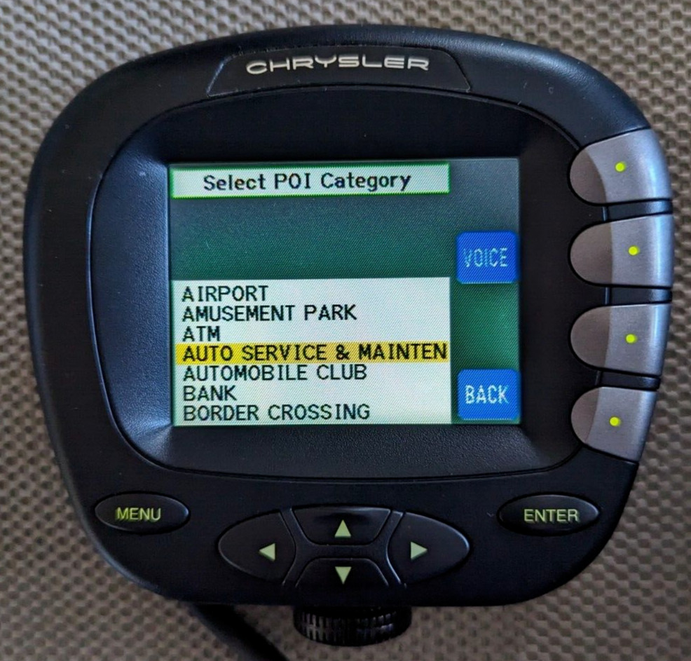 OE MOPAR 2000-2003 Navigation Display/Controller Service Part - PN 05017418AB