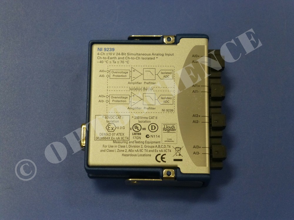 National Instruments NI 9239 cDAQ Analog Input Module, Simultaneous Sampling