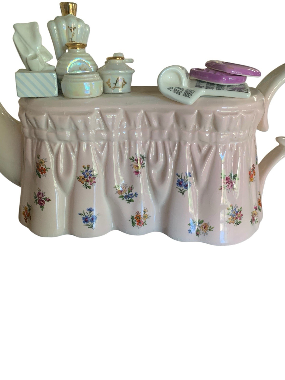 RARE Paul Cardew Ladies Dressing Table Vanity Glam Teapot Limited Edition Signed