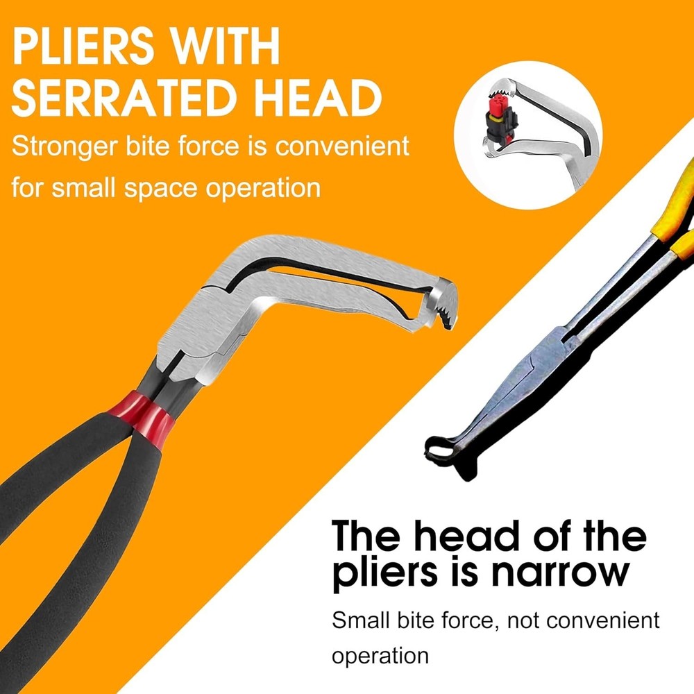 2pc Electrical Disconnect Pliers 60 Degree Electrical Connector Separator Wiring