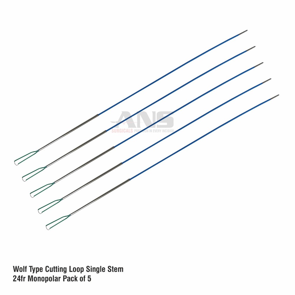 ANS Wolf Type Monopolar Cutting Loop Single Stem (Set of 5)