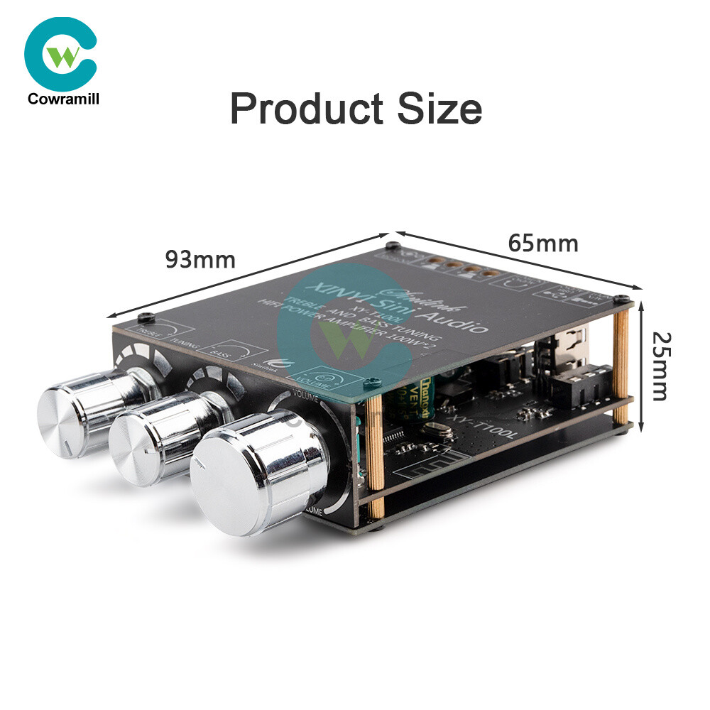 T100L Bluetooth 5.0 Subwoofer Amplifier Board Digital Audio Player MP3 Decoder