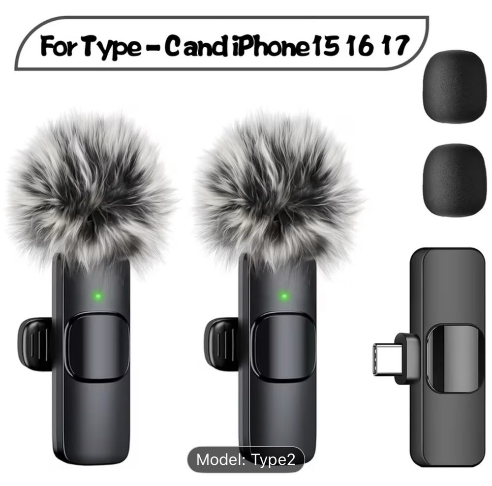 Mini Mic Pro (Latest Model) - Wireless Mini Microphone for iPhone, iPad, Android