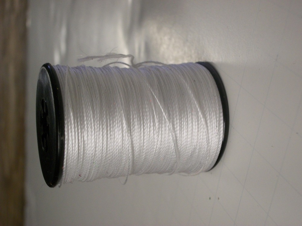 Brownell #4 Nylon Peep Nock Serving Thread White