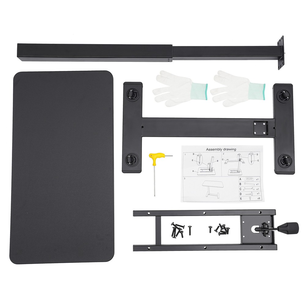 Mobile Pneumatic Adjust Height Overbed Bedside Coffee Table Sofa Side Table