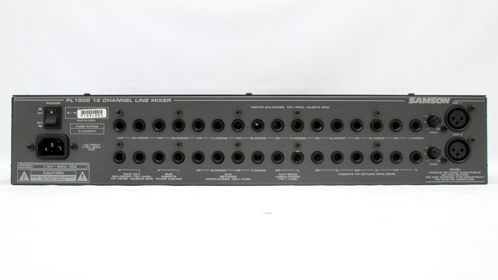 Samson PL1602 16-Channel Line Mixer