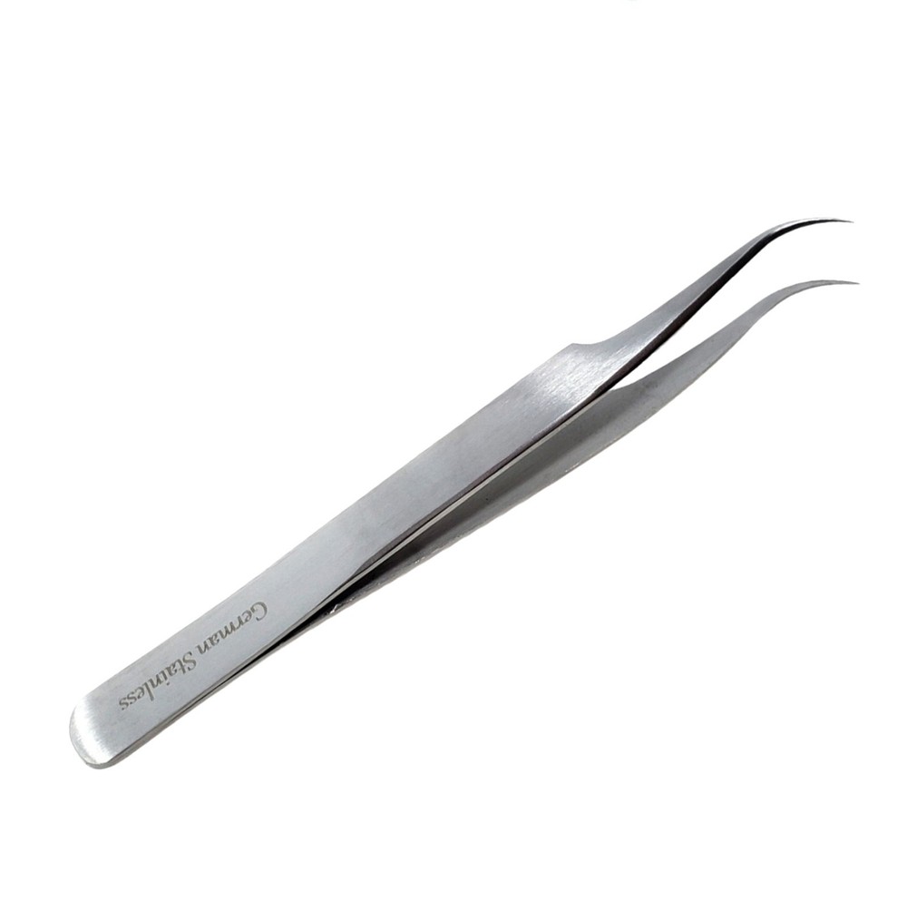 German Lab Dissecting Forceps Fine Needle Point Eagle Beak Style Tip - 4.75"