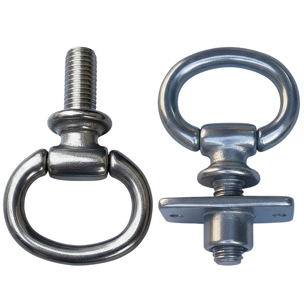 Rustproof M10 Stainless Steel Carriage Harness Bolts Fall Down Ring Hardware