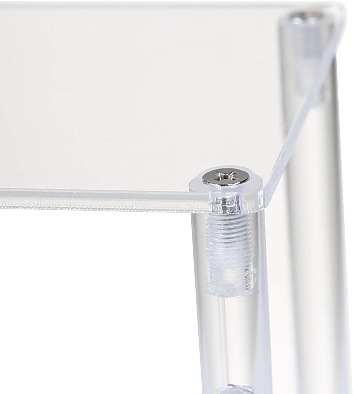 2 Pack 2-Tier Clear Acrylic Display Stand Display Shelf for Dessert Jewels Figur