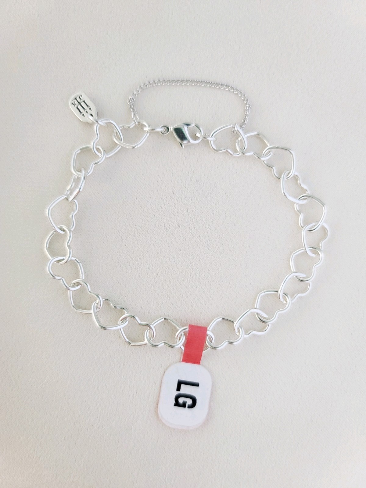 New James Avery Connected Hearts Charm Bracelet, Size Large (Retail $86)