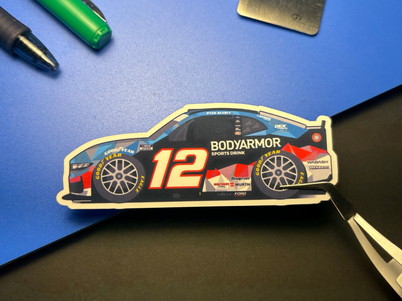 2025 NASCAR Ryan Blaney Body Armor Chill Sticker