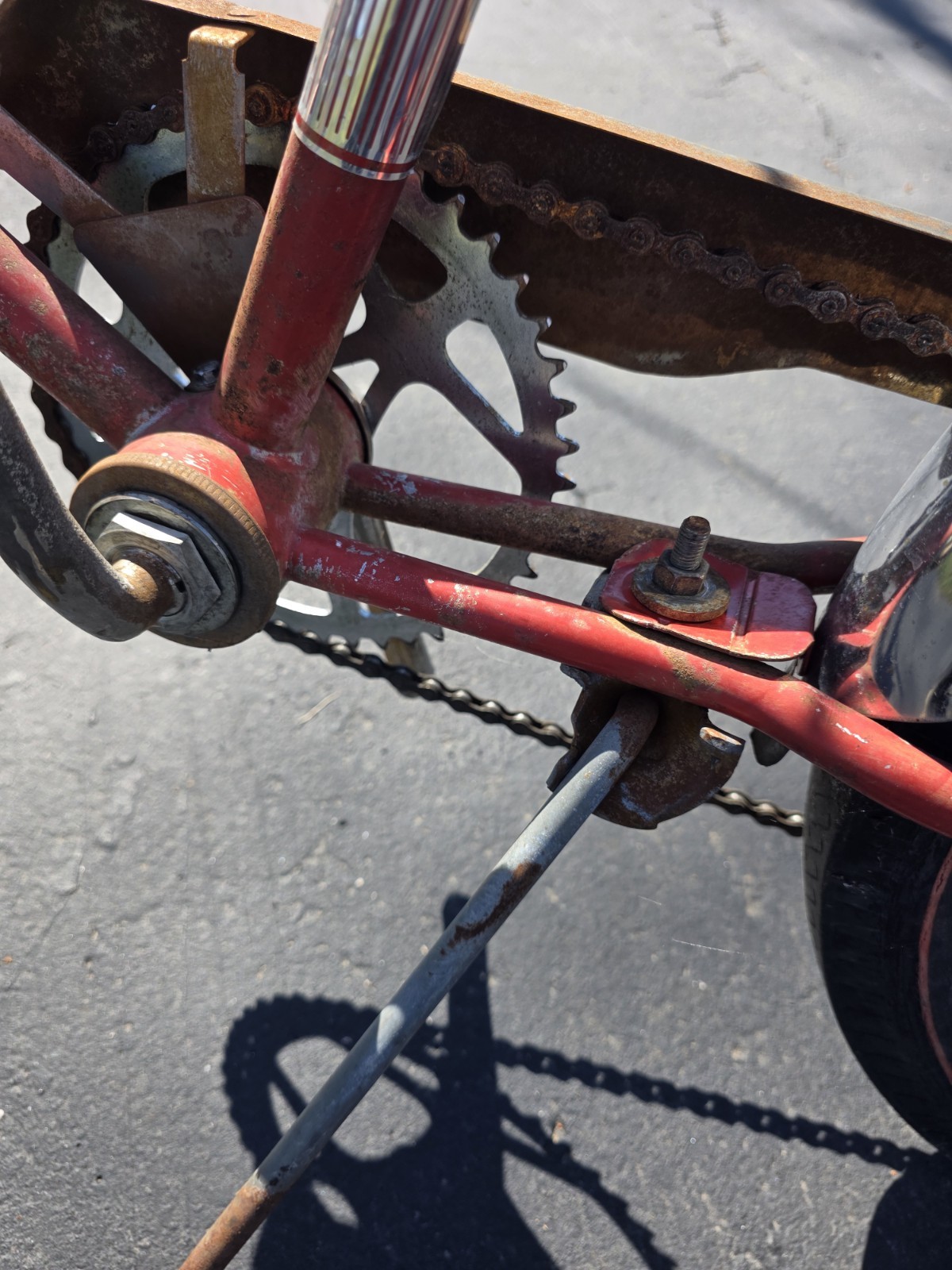 1969 Montgomery Wards Formula V original Survivor Flamboyant red 69 Muscle Bike