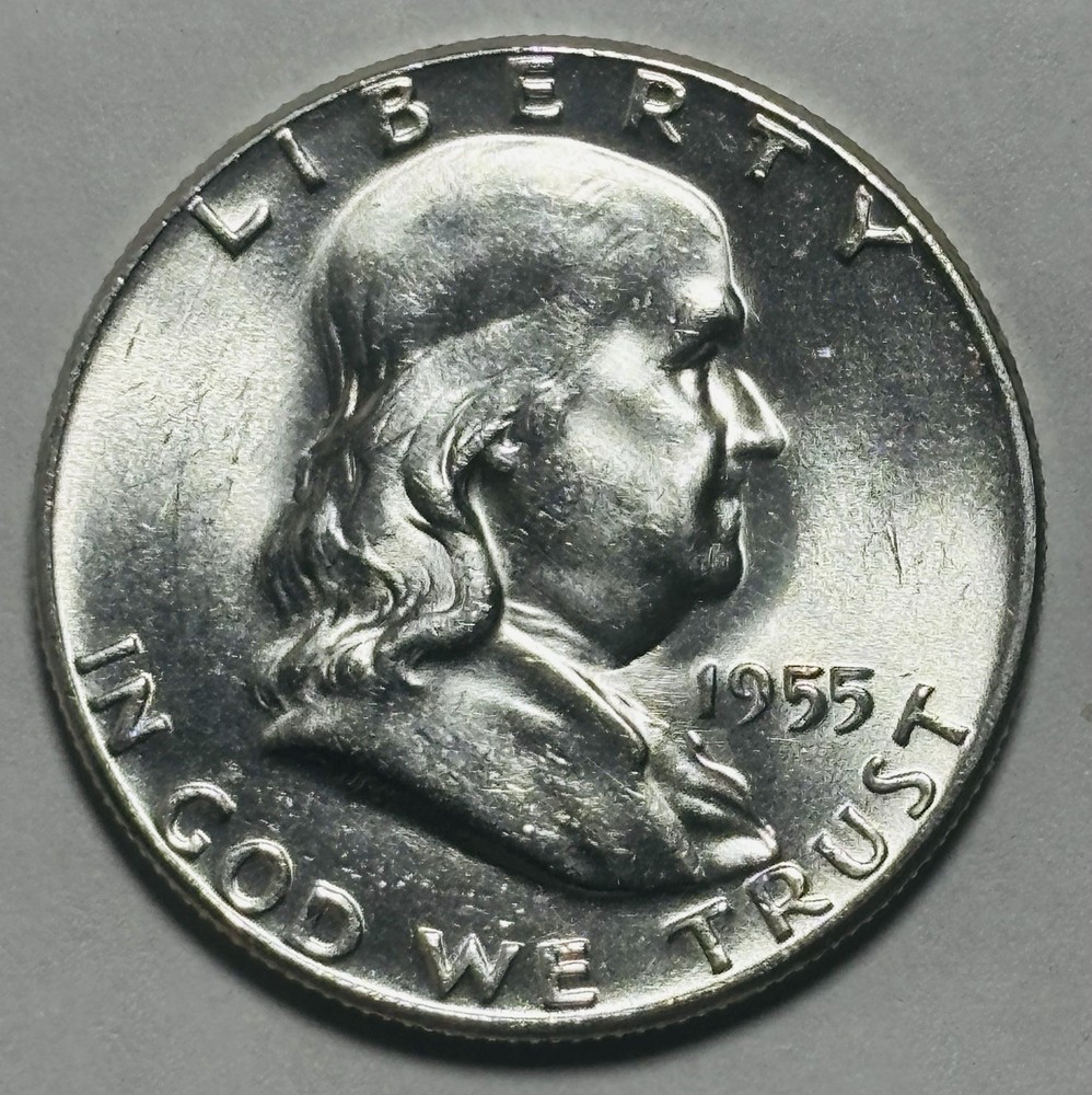 1955 Franklin Half Dollar, Bugs Bunny, Uncirculated,