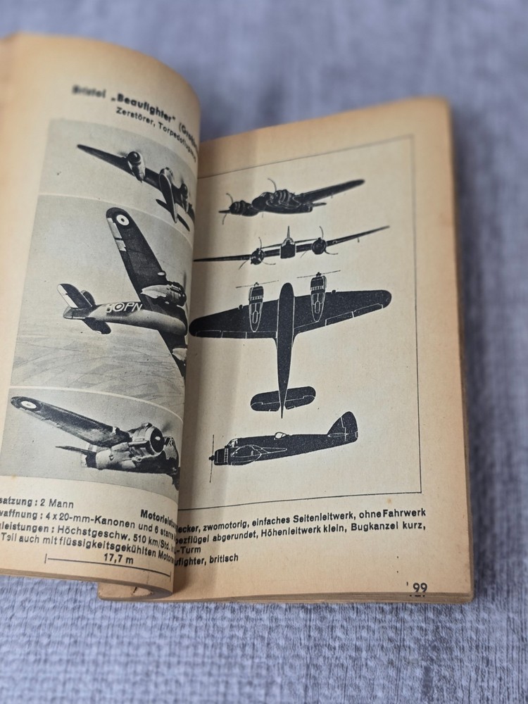 WW2 German Aircraft Identification Manual - Missing Cover 1943