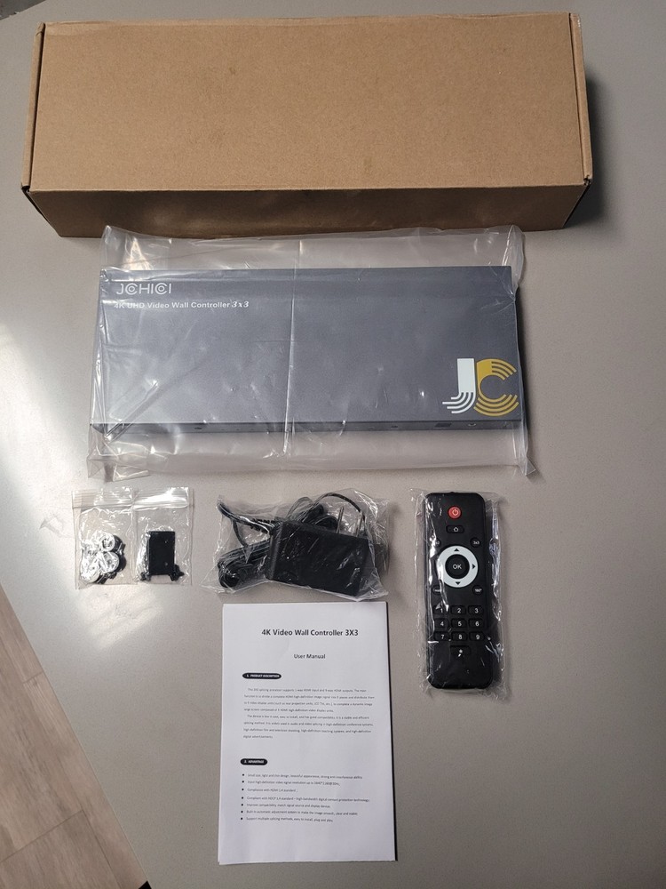 JCHICI TV Wall Processor Video Wall Controller 4K HD Display HDMI