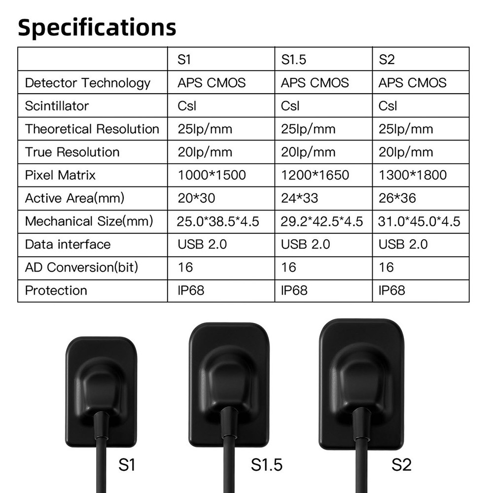 Mobile Dental X Unit System Ray Digital Machine High Frequency + Shield&Sensor