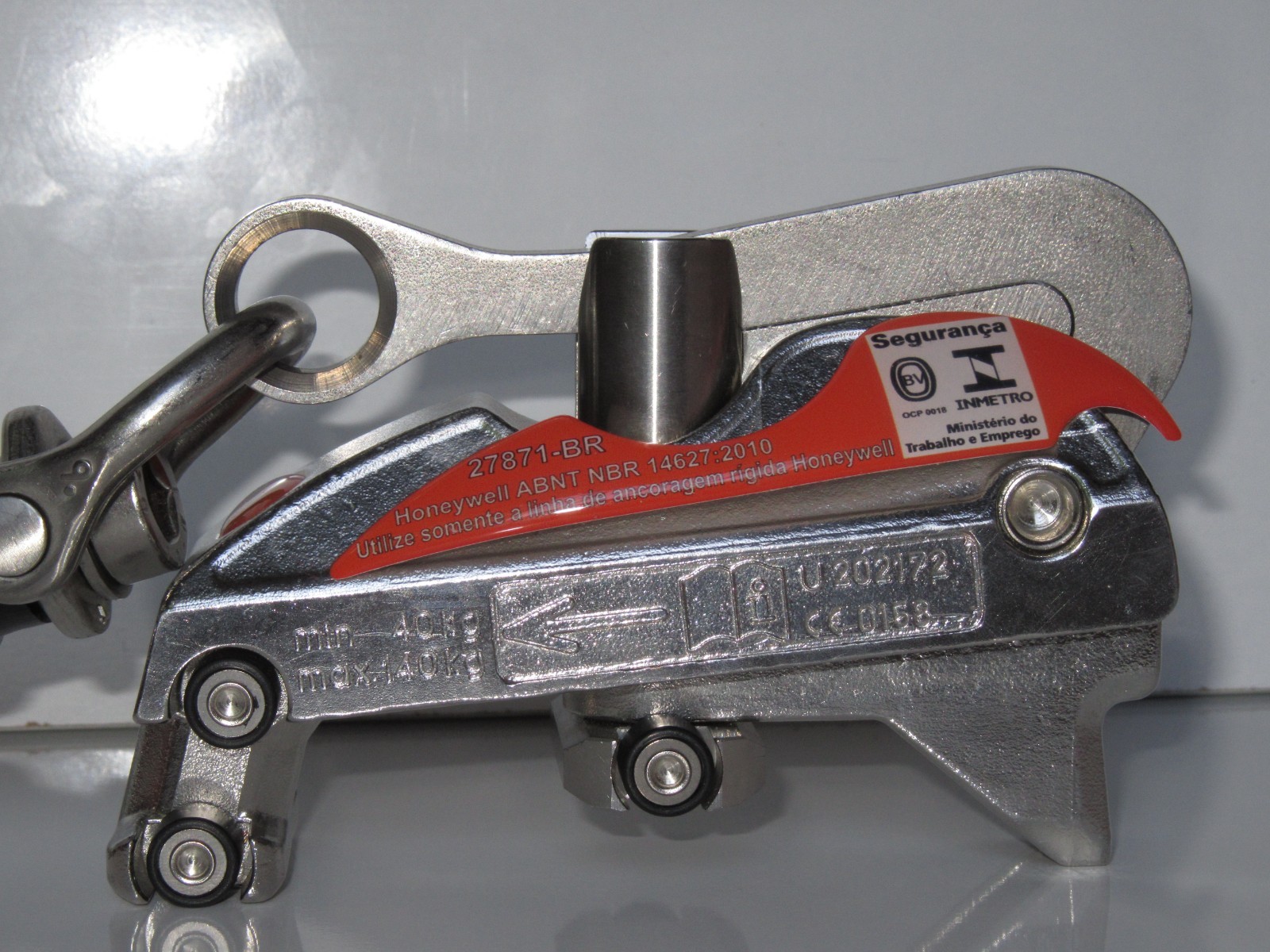 Honeywell Söll GlideLoc Fall Arrester 27871-BR Safety Shunt w/ Carabiner - Exc