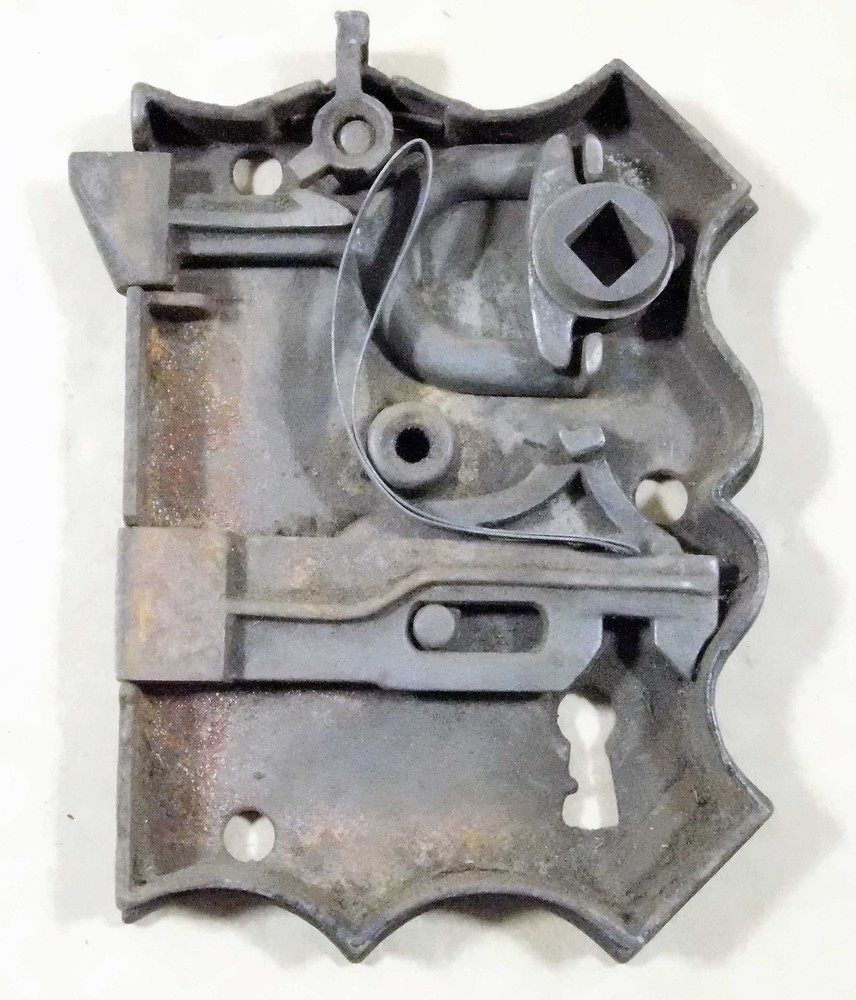 antique cast iron rim lock