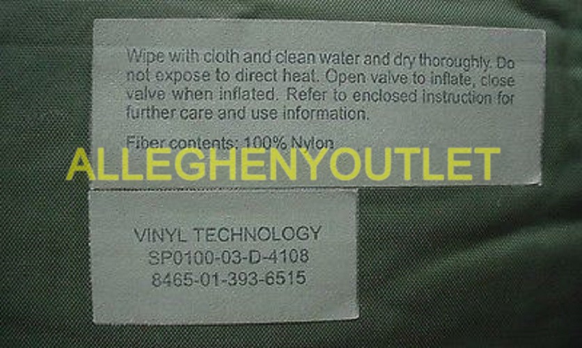 MILITARY VINYL TECH Self Inflating SLEEPING MAT PAD FAIR