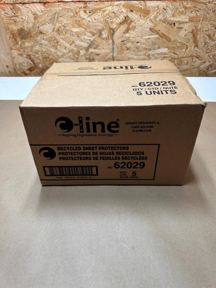 500x Pack Lot C-line Products CLI62029 Sheet Protector 8x11" Recycled Polypropyl